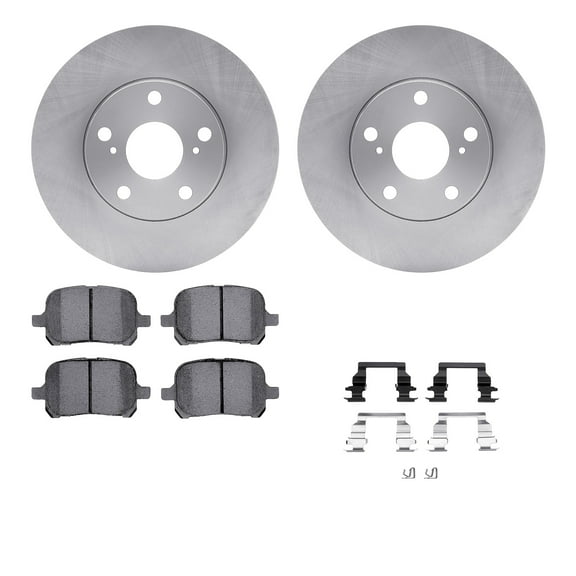 Dynamic Friction Company Front Brake Rotors with 5000 Advanced Brake Pads includes Hardware 6512-76310