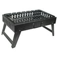 thumbnail image 3 of Million Future Home Open Charcoal Barbeque Grill for Home Obsidian Black Free Standing, 3 of 5