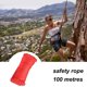 thumbnail image 5 of Soidarity XINDA, 50 metros de diámetro, 4mm, 3KN, militar, 9 núcleos, Paracord, cuerda para exteriores, trenzada, cuerda de seguridad, Escalada Rojo, 5 of 6