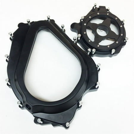 - HTT-MOTOR Glass See through Engine Clutch Stator Covers for 04 05 06 07 Honda CBR 1000RR