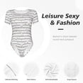 thumbnail image 4 of Balery Cute Goose Body de cuello redondo de manga corta para mujer Tops de manga corta Tops básicos-X-Large, 4 of 7