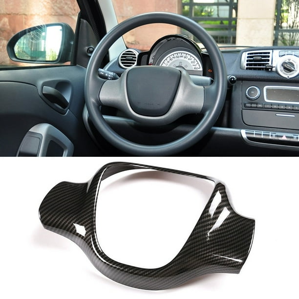 Carbon fiber look steering wheel covers for Smart Fortwo 451 2009