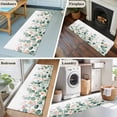 thumbnail image 5 of Runner Rug 2 x 6 Ft, Eucalyptus Leaves Washable Non-Slip Floor Mat for Kitchen Hallway/Entryway, Watercolor Green Red Flower Plant Long Kitchen Runner Area Rugs for Living Room, Low-Profile, 5 of 7