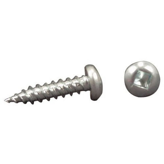 AP Products Natural 012-PSQ500 8 X 1 Pan Head Square Recess Screw, Pack of