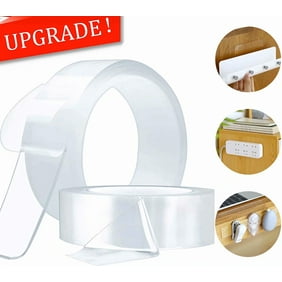 16 5ft 5m Double Sided Tape Heavy Duty Multipurpose Wall Tape Adhesive Strips Removable Mounting Tape Washable Strong Sticky Transparent Tape Gel For Paste Items Walmart Com Walmart Com