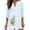 Light Blue, variant on AnuYalue Women's Cotton Linen 3/4 Sleeve T-Shirts Alzheimer's Awareness Day V Neck Tunic Tops Cute Purple Floral Graphic Blouse Three Quarter Length Shirts Trendy T-Shirt V Neck Lightweight Tees
