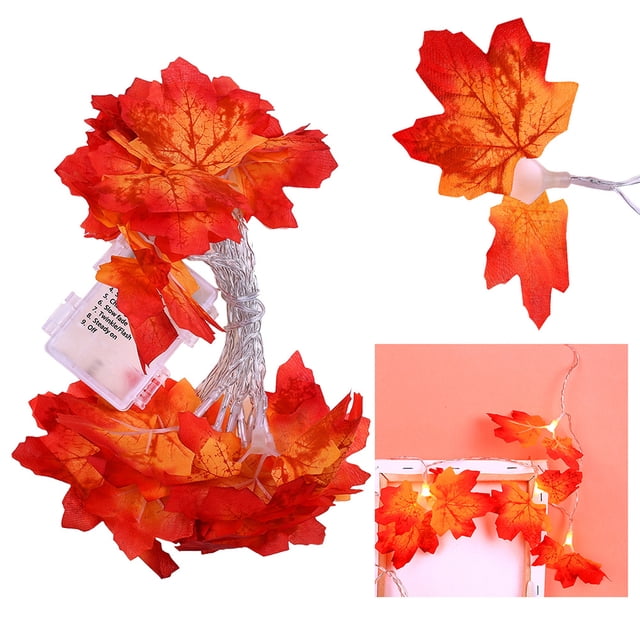 Maple Leaves Garland Led Holiday String Light Valentine Birthday Wedding Party Decoration Economic Light Fairy Lamp String