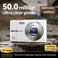 thumbnail image 7 of Digital Camera, 50MP Full High Definition 1080P Camera with 16x Powerfil Zoom, Compact Camera for Kid Student Children Teen Girl Boy, Kids Camera with 32GB Memory Card, 7 of 7