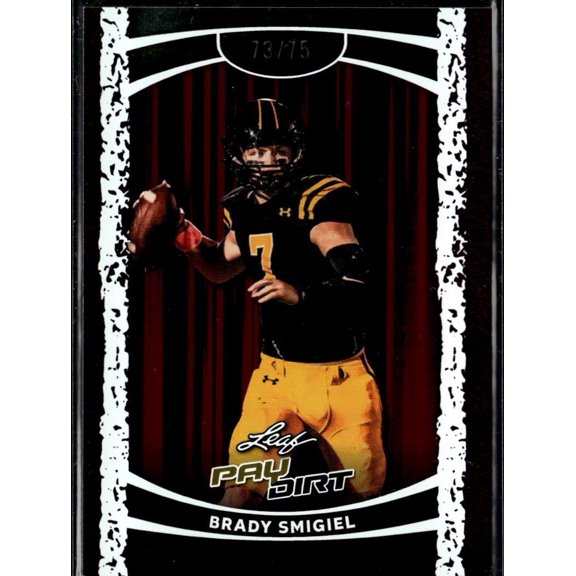 Collectible 2026 Leaf Paydirt Brady Smigiel #23 73/75 Rookie RC