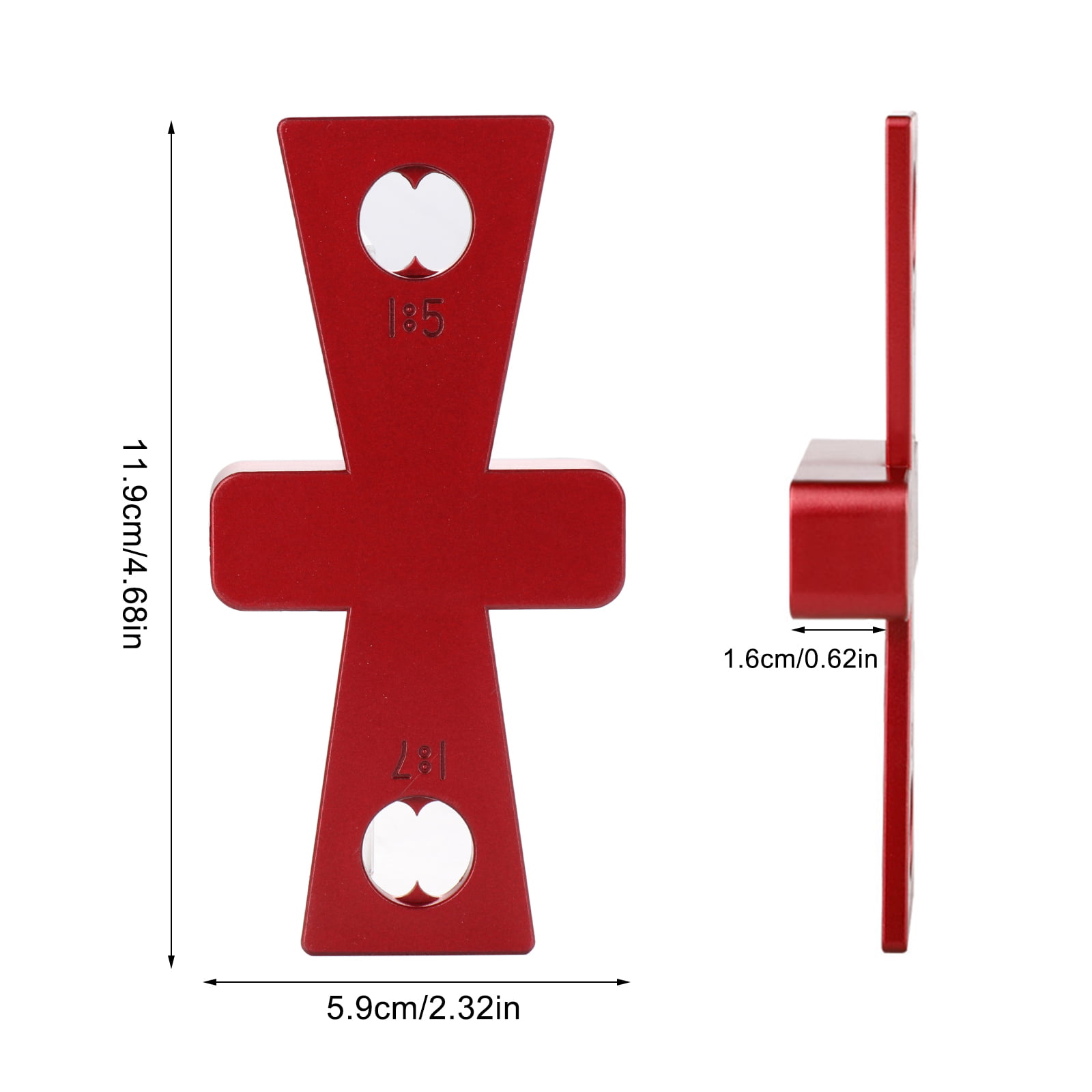 2pcs DIY Ruler Dovetail Marker Line Planner for Carpenter Templates Drawing Tool 