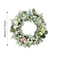 thumbnail image 3 of Easter Wreath Spring Wreaths For Front Door Floral Wreath Year Round Outside Rose Spring Summer With Green Farmhouse Home Indoor Wall Window Wedding Greeny Decorations Utility Easter Door Decorations, 3 of 9