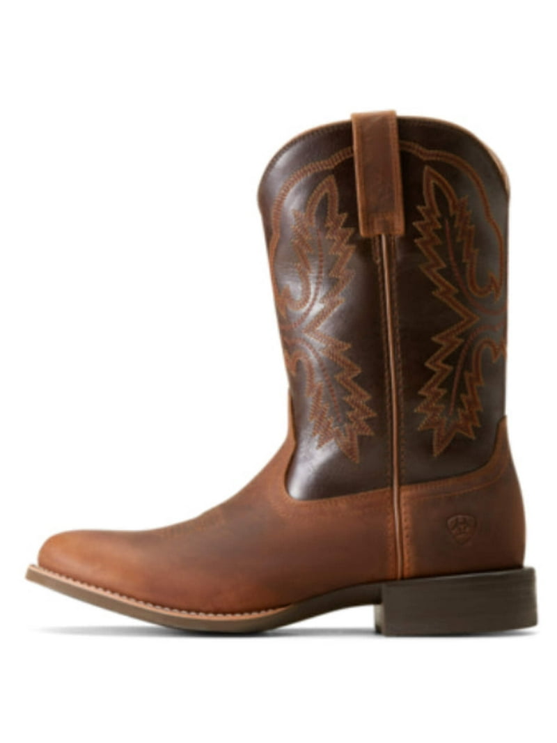 Ariat Men's Sport Stratten Western Boot, Sorrel Crunch/Bitter