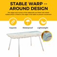 thumbnail image 4 of Blue Coastal Sea Turtle Table Cloths for 8 Foot Rectangle Tables, Summer Beach Ocean Abstract Art Patio Waterproof Elastic Fitted Tablecloths, Washable Rectangular Table Cover for Camping, 4 of 8