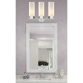 thumbnail image 3 of 427-3W-SN-G427-14WH Innovations Lighting Claverack - 3 Light Bath Vanity In Art Deco Style-16.13 Inches Tall and 22.38 Inches Wide-Satin Nickel, 3 of 3