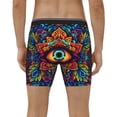 thumbnail image 2 of Men's Boxer Briefs, Vibrant Psychedelic Eye Soft and Breathable Mens Underwear Boxer Briefs With Widen Waist, 2 of 5