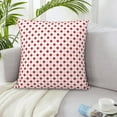 thumbnail image 5 of LNWH Decorative Pillow Covers, Abstract Pink Black Polka Dot Square Sofa Decorative Knit Pillow Case, 18"x18", 5 of 8