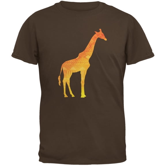 African Spirit Animal Giraffe Brown Youth T-Shirt - Small(6/8)