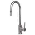thumbnail image 3 of ALFI Trade AB2028-BSS Solid Brushed Stainless Steel Single Hold Pull Down Kitchen Faucet, 3 of 4