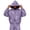 Purple, variant on Mens Acid Wash Hooded Zip Coat 2 in 1 Design Drop Shoulder Seams Ribbed Hem Trim Durable Stitching Piece, (XL)