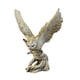 thumbnail image 4 of Figura decorativa de búho, estatua de resina coleccionable, adorno de mesa para chimenea. Desembarco de bronce, 4 of 9