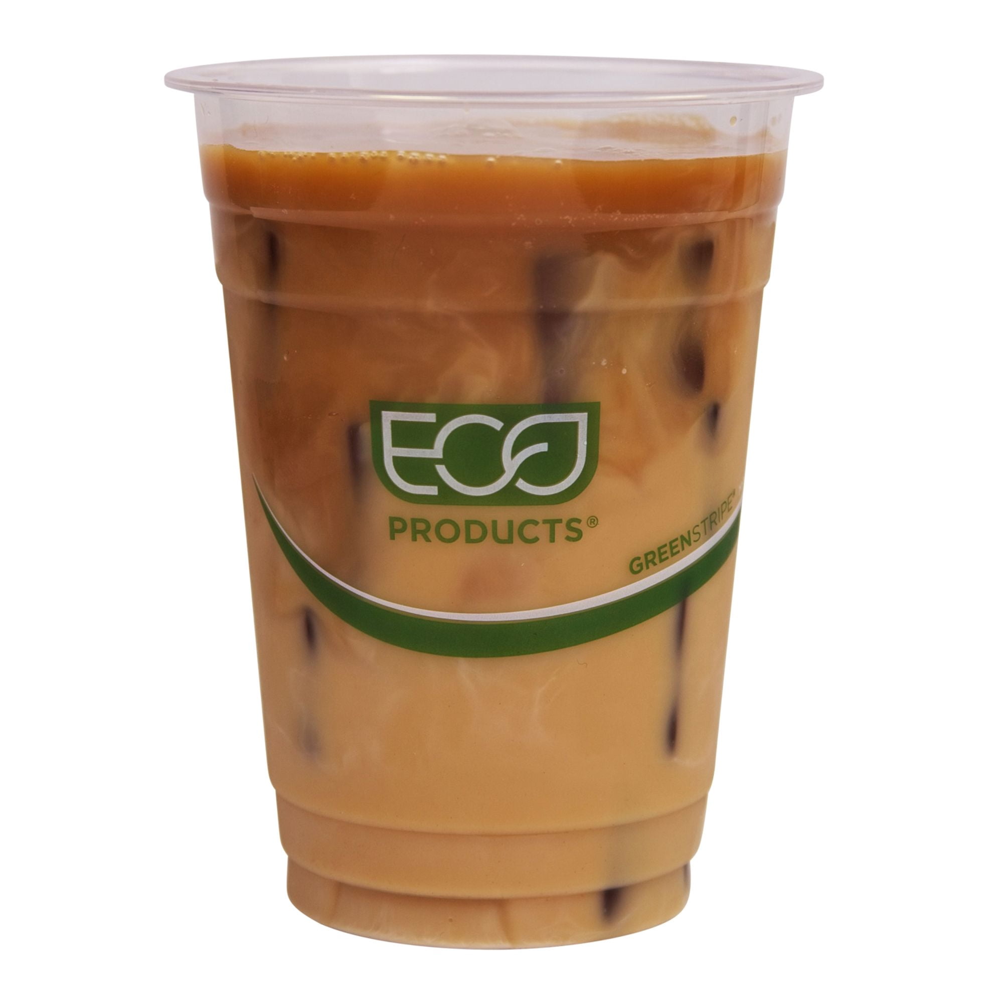 Eco-Products PLA GreenStripe Renewable & Compostable 16OZ Cold Cup, 20CT