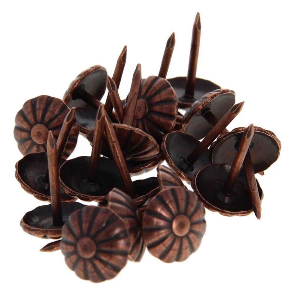 wruas Upholstery Nails Tacks 0.35" Head Dia Iron Vintage Metal Round