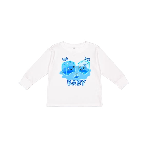 Inktastic Ice Ice Baby Boys or Girls Long Sleeve Toddler T-Shirt