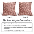 thumbnail image 6 of Vintage Flower Pillow Covers 18x18 Set of 2 Rustic Cute Small Floral Black Brown Old Style Decorative Throw Pillows Outdoor PillowCase Farmhouse Linen Cushion Case Decor for Home Sofa Couch Bed, 6 of 6