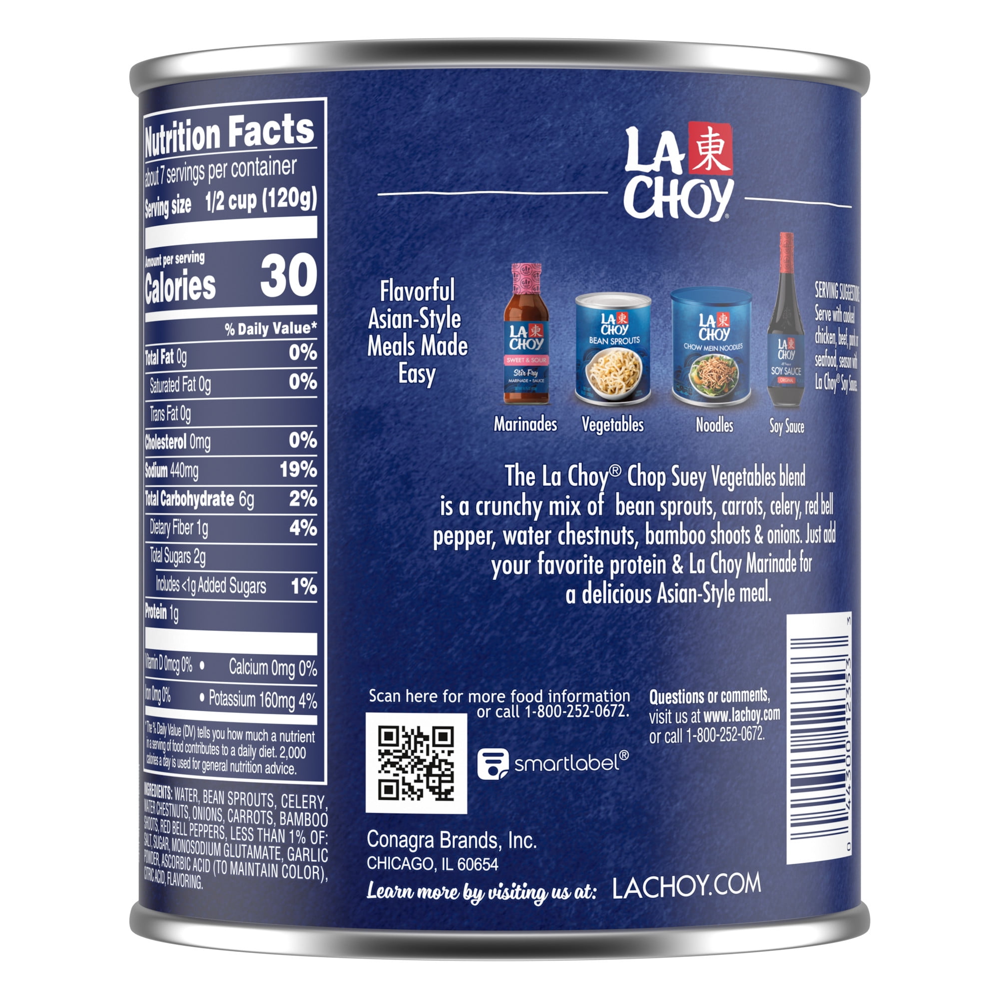 La Choy Veggies 28oz - Canned vegetables for grocery retail
