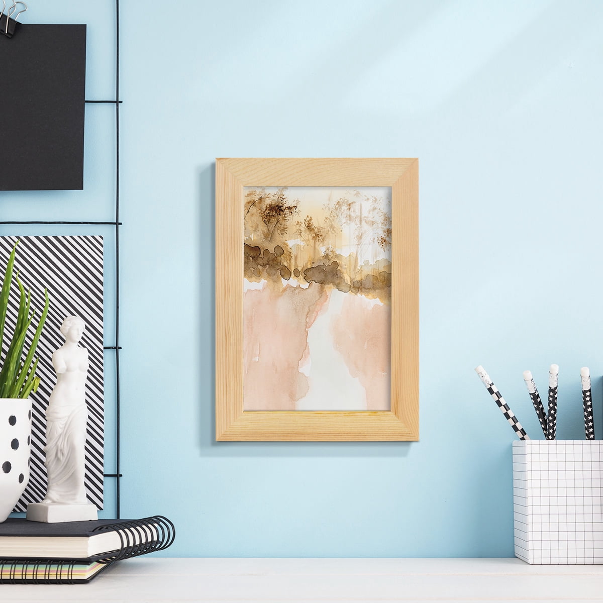 Sun Kissed Earth I - Framed Print w/glass - Natural Wood
