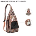 thumbnail image 4 of Boho Cat Print Sling Backpack - Geometric Cat Pattern Crossbody Bag (Aesthetic Design, Perfect Cat Lover Gift), 4 of 4