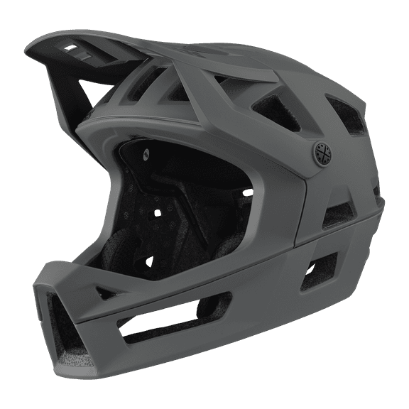 iXS Trigger FF MIPS Enduro Mountain Bike Full Face Helmet, Graphite, SM(54-58cm)
