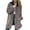 Khaki, variant on Breezora Women's Cozy Lined Hooded Zip Up Jacket With Pockets Long Sleeve Cardigan Style Winter Outerwear L Size Black