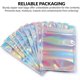 thumbnail image 5 of Bolsas de Mylar con cierre hermético de 4 x 6" | 100 bolsas | Holográficas arcoíris | Bolsas sellables con termosellado para dulces y alimentos, medicamentos y vitaminas | Para, 5 of 5