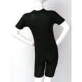 thumbnail image 6 of Alvivi Girls One-piece Rash Guard Zippered Shorty Wetsuit Swimsuit Short Sleeves Swimwear 8-16, 6 of 7