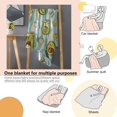 thumbnail image 4 of Cute Beach Avocado Blanket for Girls Boys Women Avocado Stuff Gifts Lightweight Green Fruit Print Flannel Throw Blanket for Kids 60"x50", 4 of 6