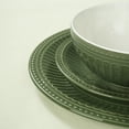 thumbnail image 7 of Famiware Garden 12-Piece Dinnerware Sets, Stoneware Dish Set for 4, Dark Green, 7 of 7