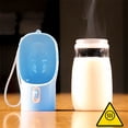 thumbnail image 4 of relayinert Distributeur d'Eau pour Animaux Étanche Petit Distributeur de Lait Bol Alimentaire Outil d'Alimentation Extérieur Récipient Tasse Fournitures Randonnée Tasse d'Eau Bleue, 4 of 6