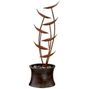 Ashton Tiered Copper Leaves 41 High Large Modern Indoor Outdoor Decor Resin Floor Fountain Outside Garden Patio