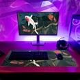 thumbnail image 3 of Fish Art Mouse Pad 31.5x11.8 Inch Japanese Gaming Full Desk Mousepad Extended Large Non-Slip Rubber Base Waterproof Big Keyboard Mat with Stitched Edges for Home Gaming and Office, 3 of 6