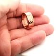 thumbnail image 3 of Precious Stars Solid Copper 8mm Hammered Ring (12), 3 of 5