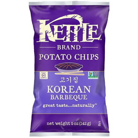 (3 Pack) Kettle Brand Potato Chips, Korean Barbeque, 5