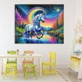thumbnail image 3 of Stupell Industries Contemporary Rainbow Prism Unicorn Canvas Art, 48 x 36, by Tabz Jones, 3 of 8