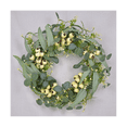 thumbnail image 6 of Eucalyptus Wreath, Artificial Eucalyptus Leaves Wreath with Big Berries, Spring/Summer Greenery Wreath for Front Door Plastic+silk flower, 6 of 6