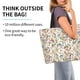 thumbnail image 2 of Balery Floral Bolsa Tote Estilo Estético con Cremalleras, Bolsa de Hombro, Bolsa de Compras Grande y Plegable, 2 of 8