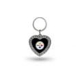 thumbnail image 2 of Pittsburgh Steelers Bling Rhinestone Heart Keychain, 2 of 2