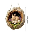 thumbnail image 2 of Easter Flat Acrylic Hanging Pendant 7.9 Inch, 2D Cute Ornament with Random Chain, Car Bag Decor Charm, Festive Accent for Home Car Easter Celebration Decoration, 2 of 6