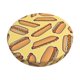 thumbnail image 1 of Balery Hot Dogs Fundas de asiento para taburete de bar redondo de tela de terciopelo ajustables que protegen de arañazos y manchas para sillas de 14 a 17 pulgadas.-13 inch, 1 of 7