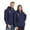 Blue#16, variant on MELDVDIB Mens and Womens Heated Jackets USB-Powered Long Sleeve Puffer Jackets with 8 Adjustable Heating Areas Fashion Print Winter Warm Heated Clothing
