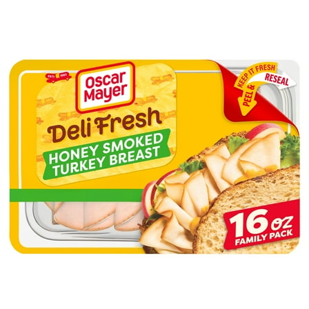 Oscar Mayer Deli Fresh Honey Smoked Turkey Breast, 16 oz Family Pack